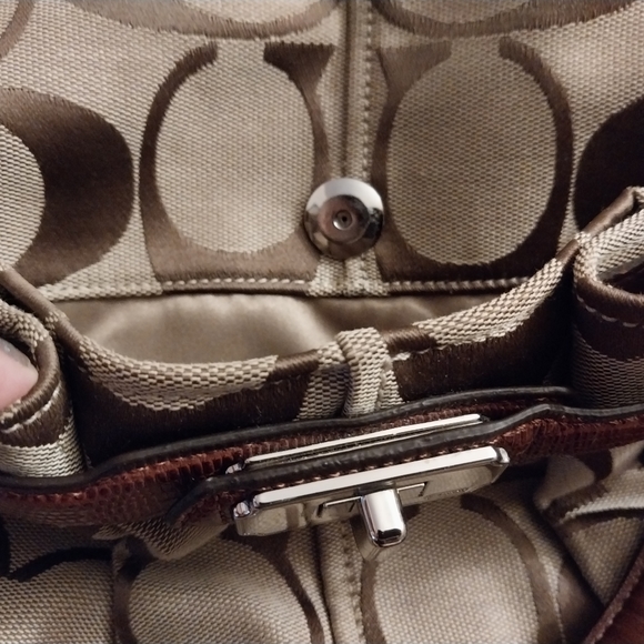 WOW*SALE Vintage Signature Monogram Coach Large Tote - Picture 2 of 7